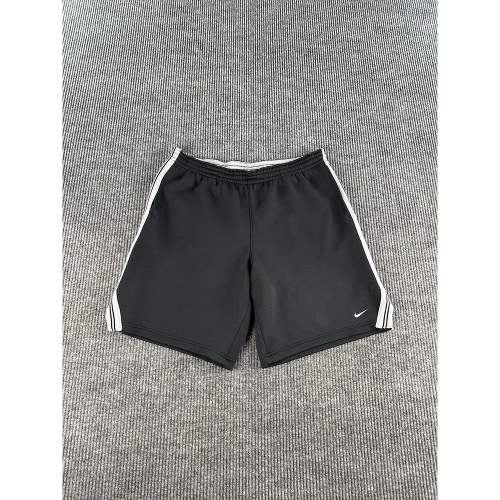 Nike Shorts Men Large Blue Solid Mesh Basketball Athletic Swoosh Logo Gym